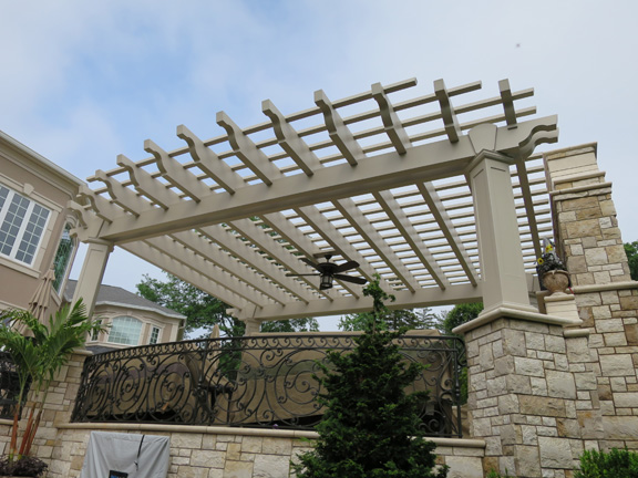 Diamond pergola