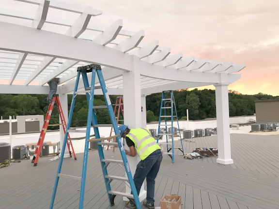 commercial pergola.