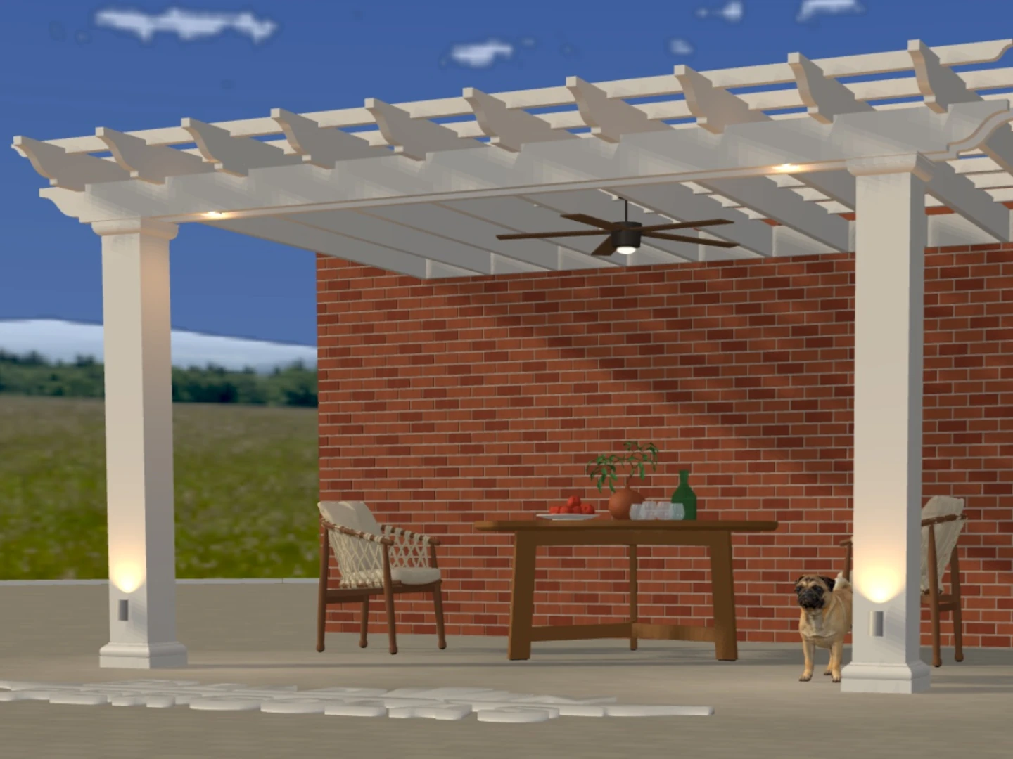Classic 3D Pergola Builder screenshot
