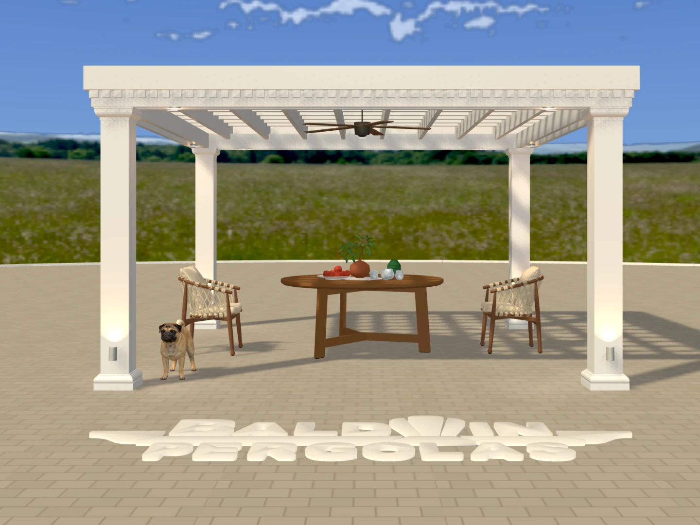Modern Classic 3D Pergola Builder