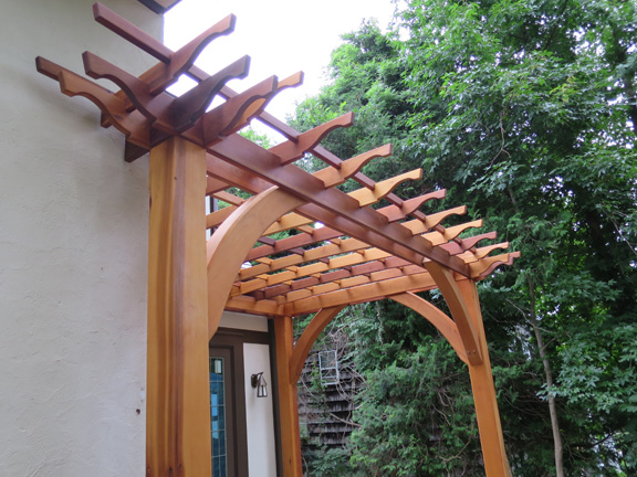 Cedar pergolas