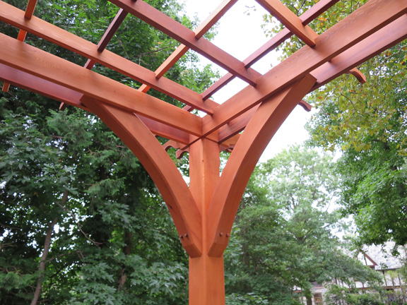 Cedar pergola