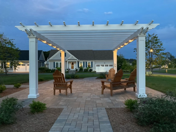 A beautiful pergolas shared by community